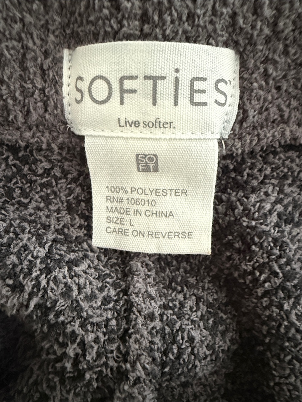 Cozy Leopard-Print Knit Lounge Pants - Dark Gray - Picture 5 of 5